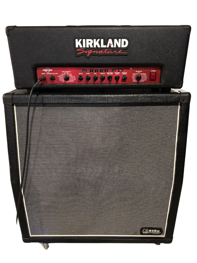 Kirkland Signature amplifier stack used by Sod The Earth