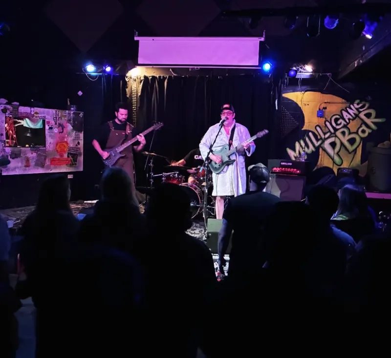 Sod The Earth on stage at Mulligan's Pub, Grand Rapids